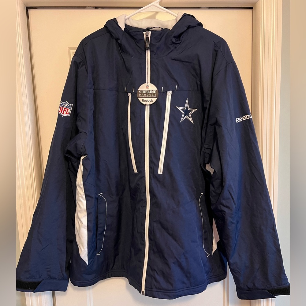 Dallas Cowboys Vintage 2010 Fleece Lined Coat - Size L - NEW w/tags